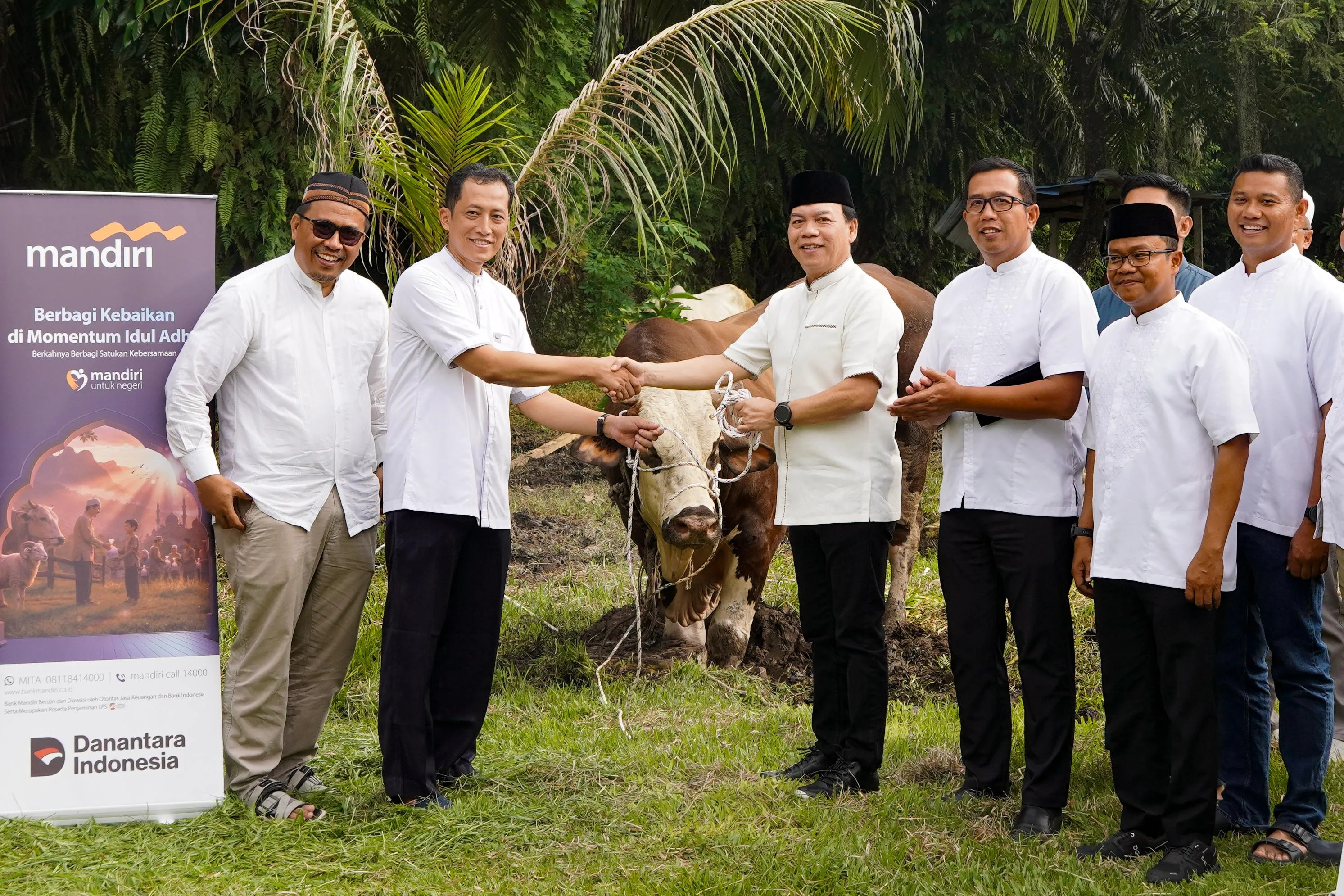 Bank Mandiri Region I/Sumatera 1 Melaksanakan Pemotongan 34 Hewan Kurban Pada Hari Raya Idul Adha 1447 H