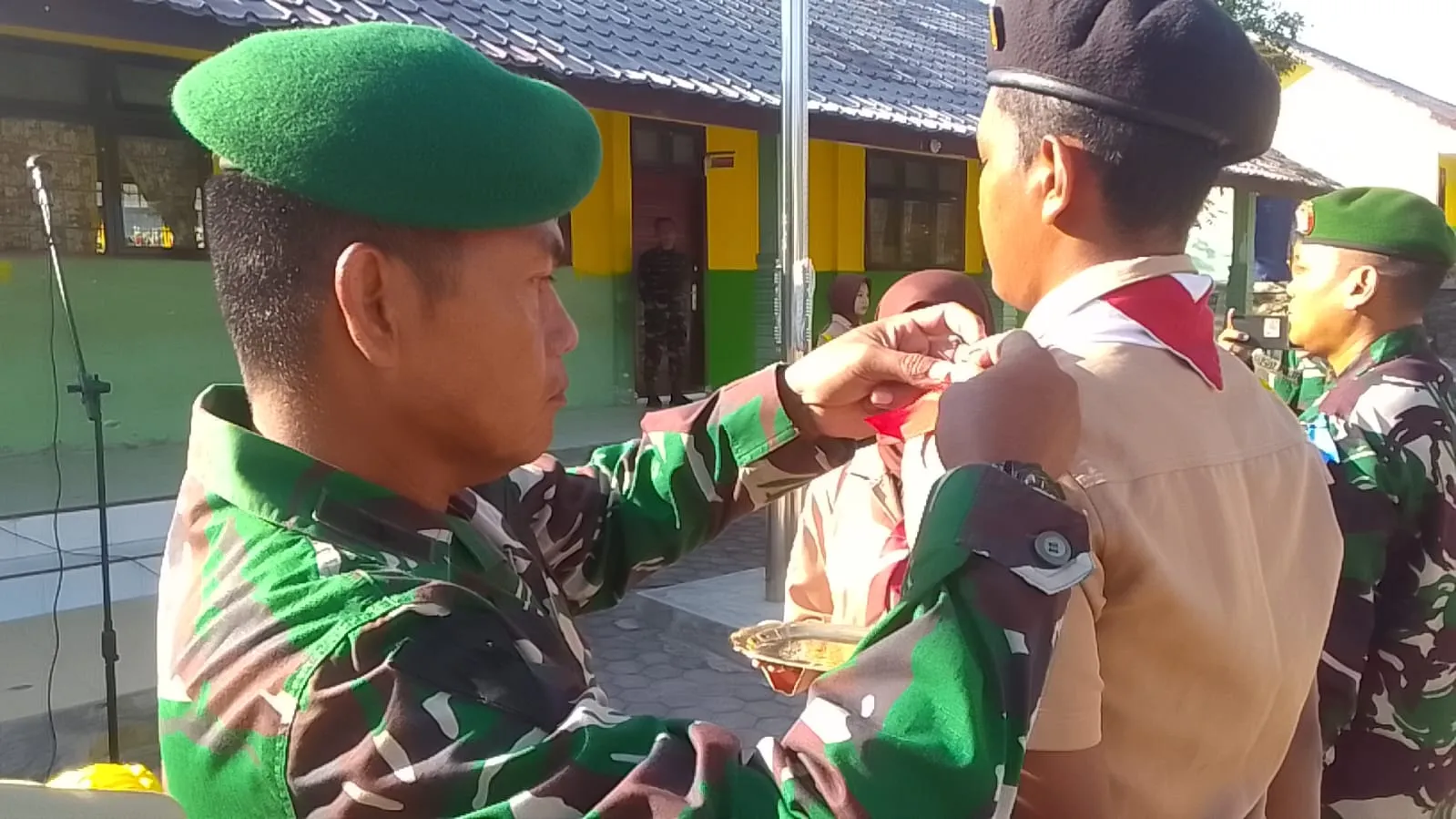 Kodim Aceh Tamiang Buka Persami KKRI Di SMA Negeri 2 Kejuruan Muda