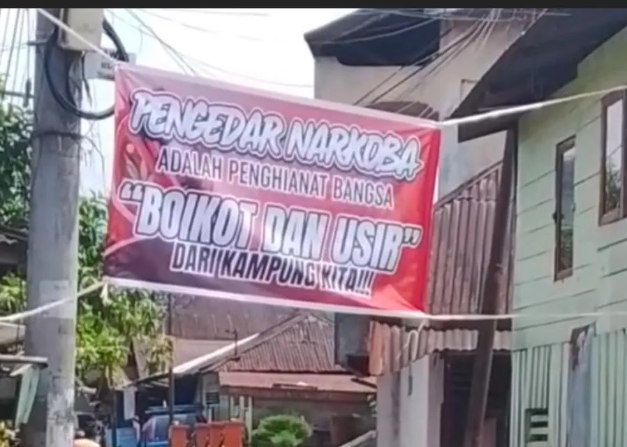Warga Darek Pasang Spanduk "Pengedar Narkoba Pengkhianat Bangsa", Polisi Siap Gempur