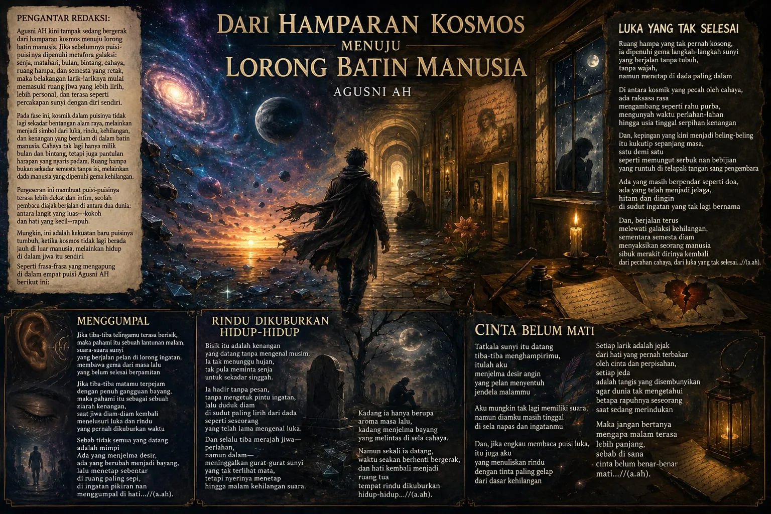 PUISI AGUSNI AH; DARI HAMPARAN KOSMOS MENUJU LORONG BATIN MANUSIA