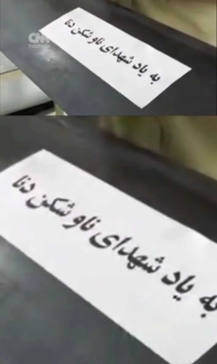Rudal Iran Ditempeli Pesan Saat Serang AS