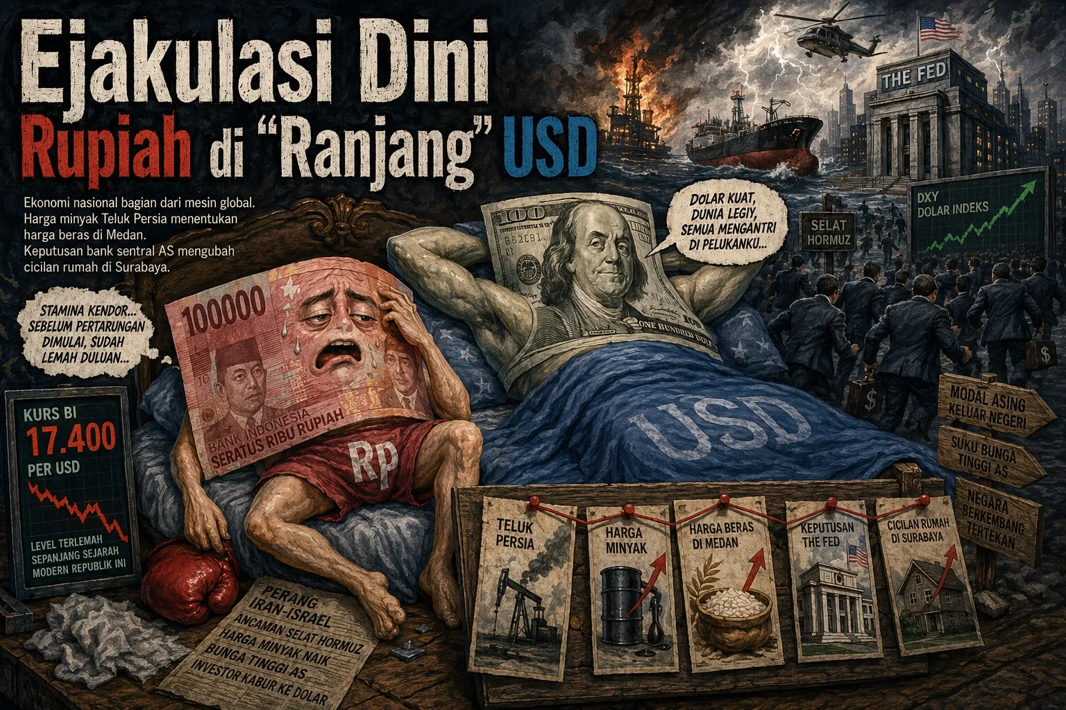Ejakulasi Dini Rupiah di “Ranjang” USD