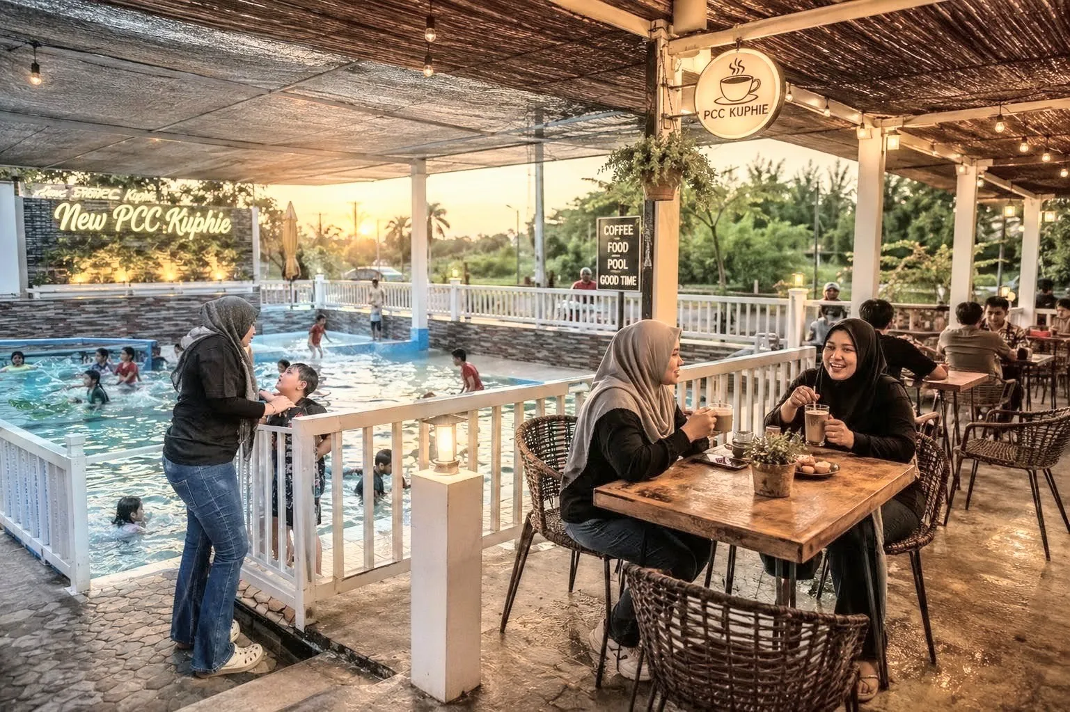 Anak Mandi Tertawa Riang, New PCC Kuphie Tempat Keluarga Datang