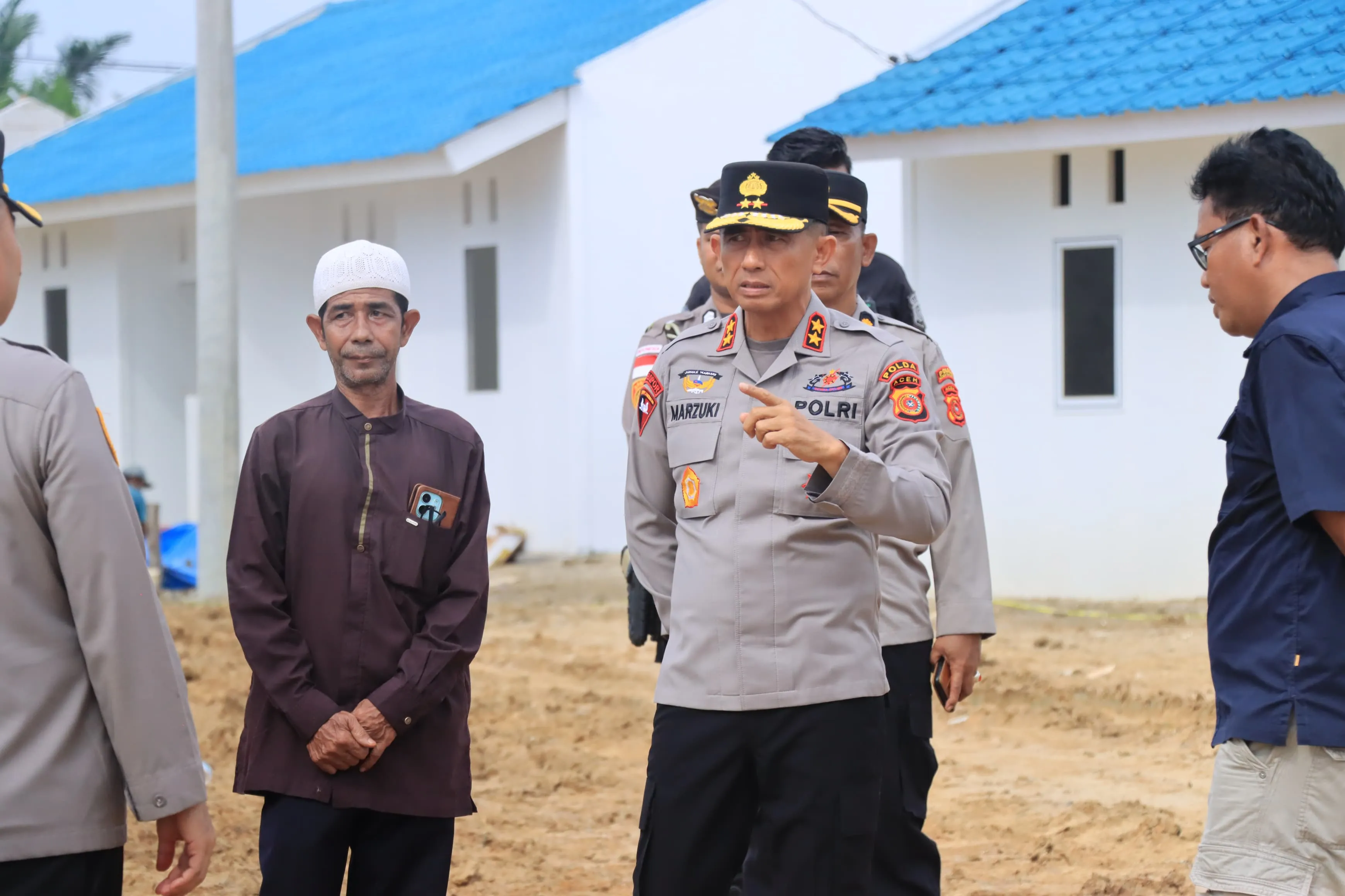 Kapolda Aceh Tinjau Pembangunan Huntap Polri dan Perkuat Sinergitas Pelayanan Kepada Masyarakat