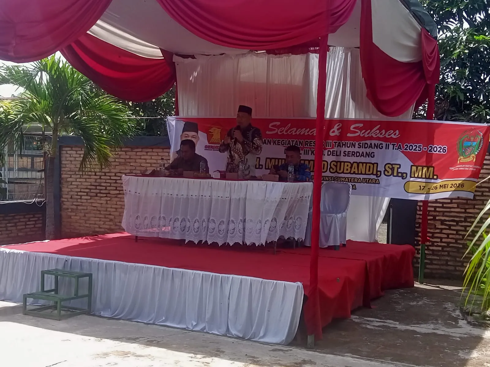 Tampung Aspirasi Warga, Anggota DPRD Sumut Subandi Reses di Desa Pasar VI Kualanamu