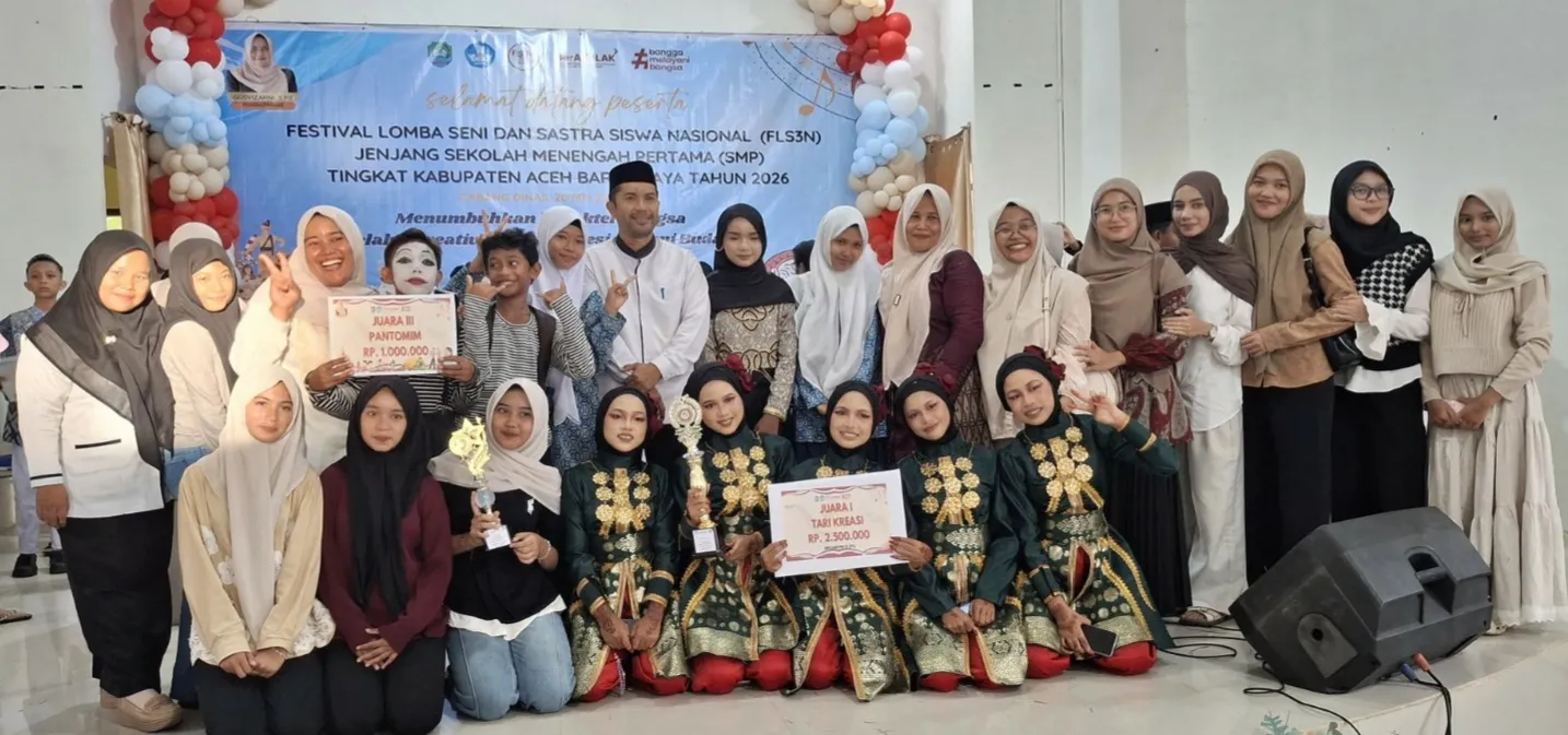 Menjaga Api Kreativitas Dari Daerah, SMPN 2 Susoh Ukir Prestasi Gemilang di FLS3N Abdya 2026