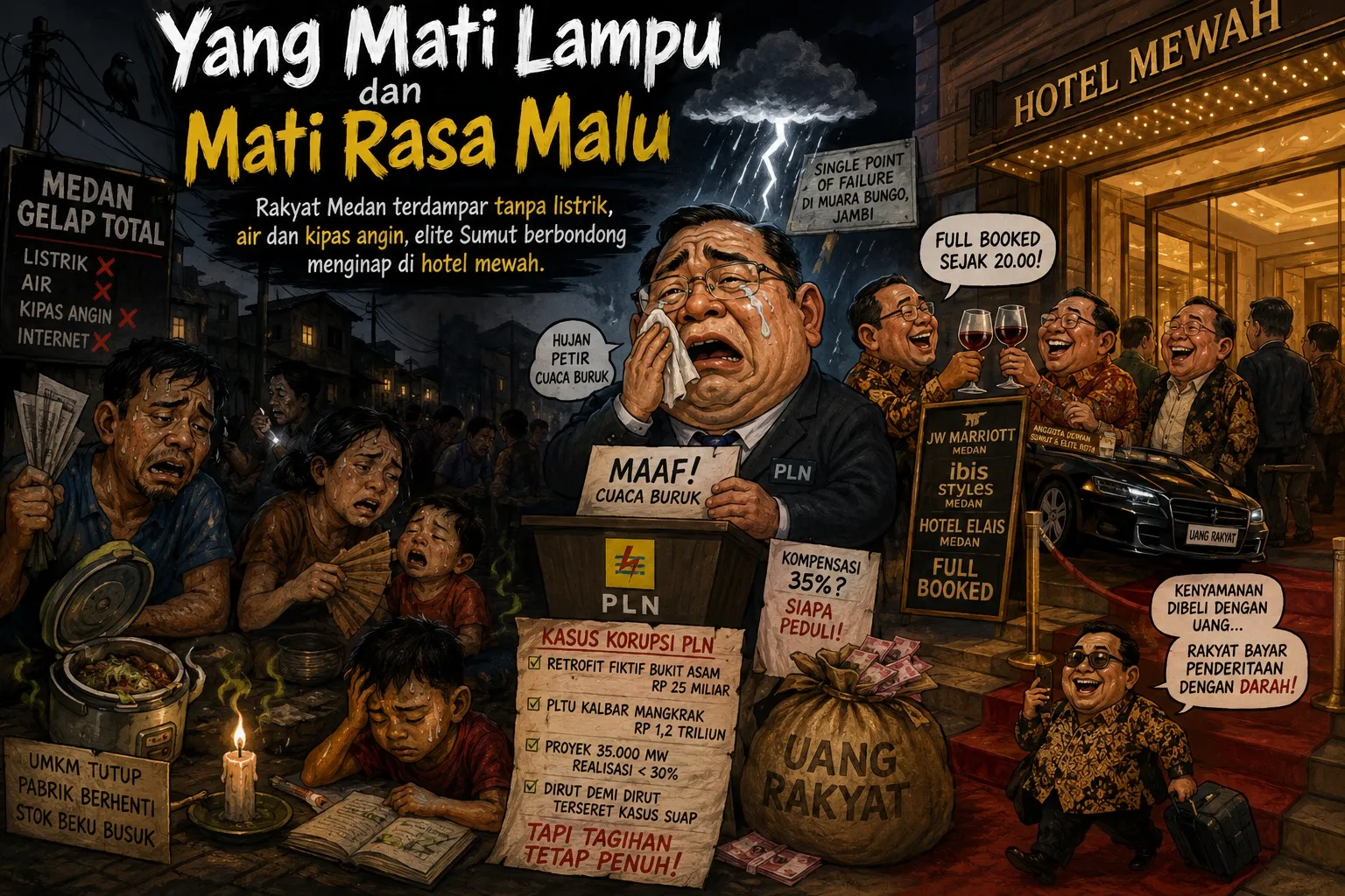 Yang Mati Lampu dan Mati Rasa Malu