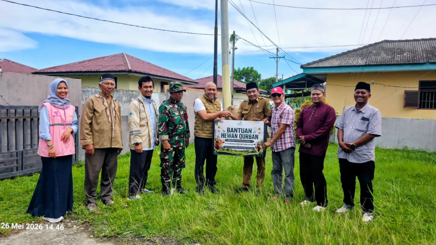 Wujud Kepedulian Sosial, Indonesia Power UBP Pangkalansusu Bagikan Hewan Kurban Buat Masyarakat