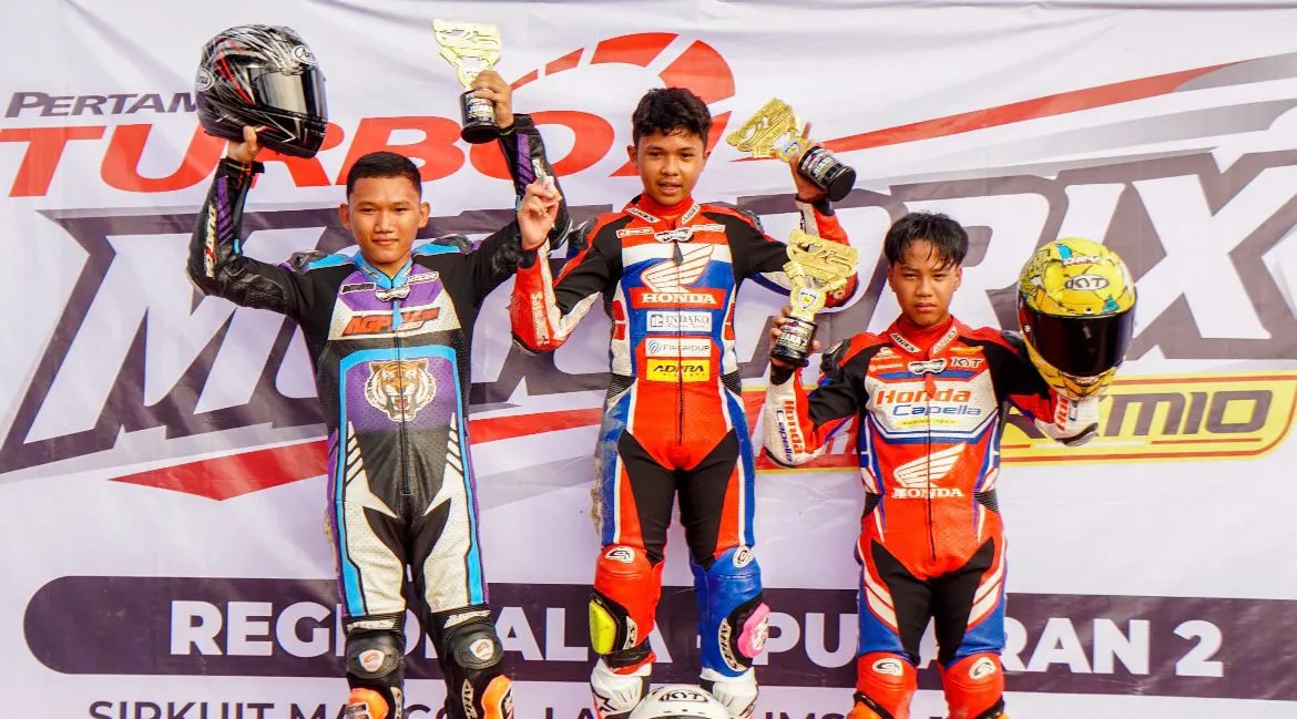 Konsistensi Pembinaan Pebalap Honda Sumut Berbuah Prestasi Kejurnas Motoprix Lahat 2026