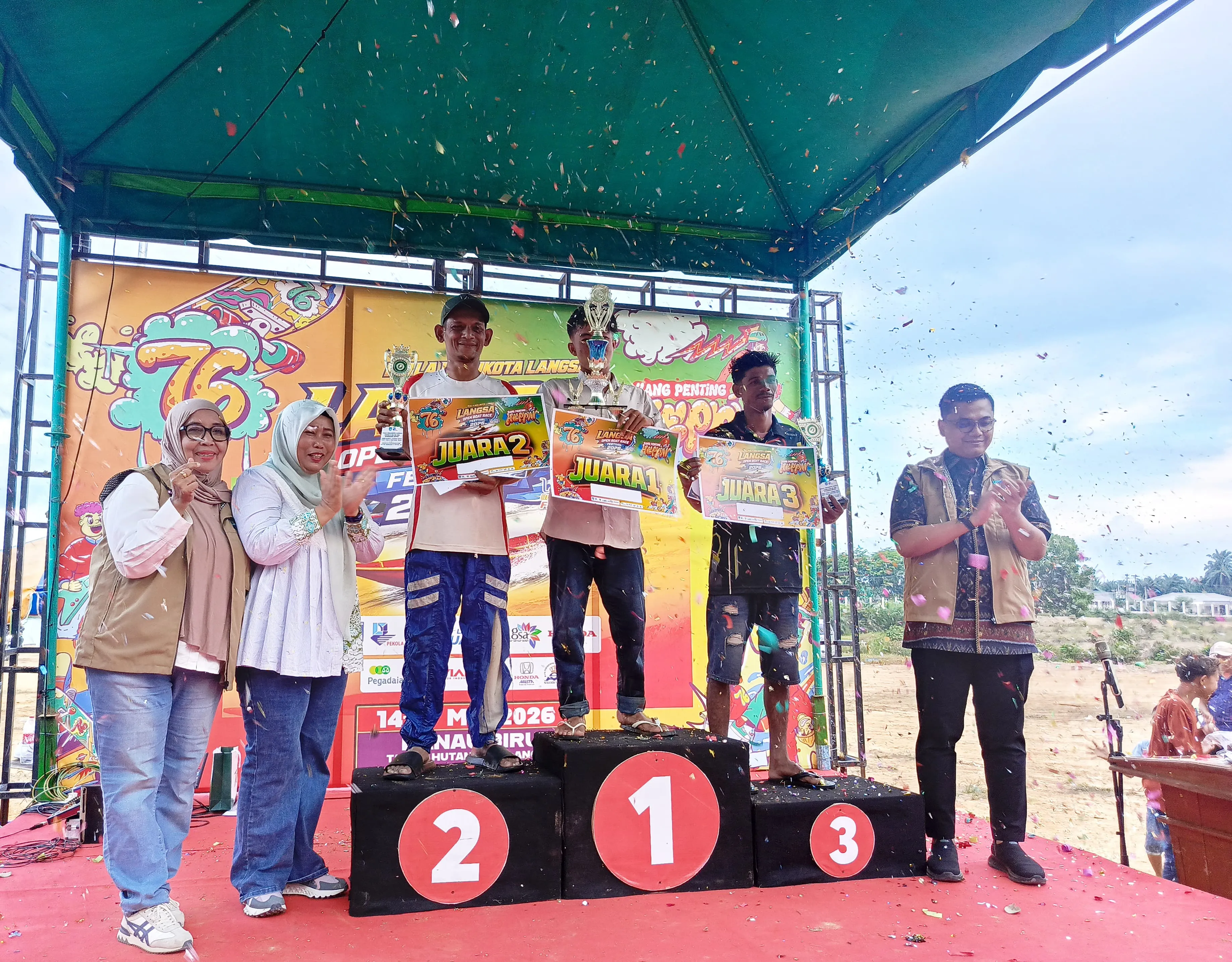 Kejuaraan Balap Boat Piala Wali Kota Langsa Sukses