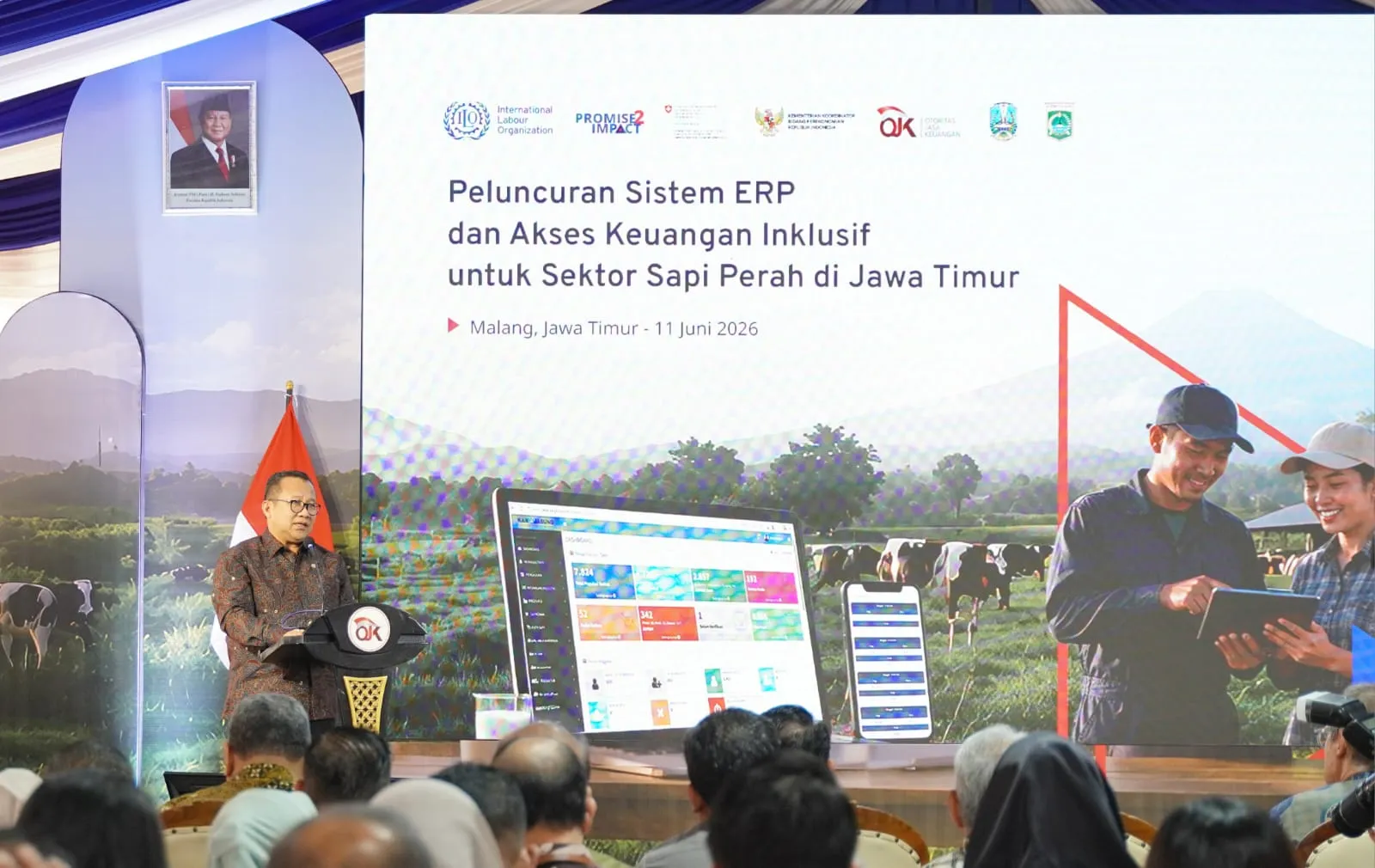 OJK Dan ILO Luncurkan Sistem ERP, Buka Akses Pembiayaan Lebih Luas Bagi Peternak Sapi Perah