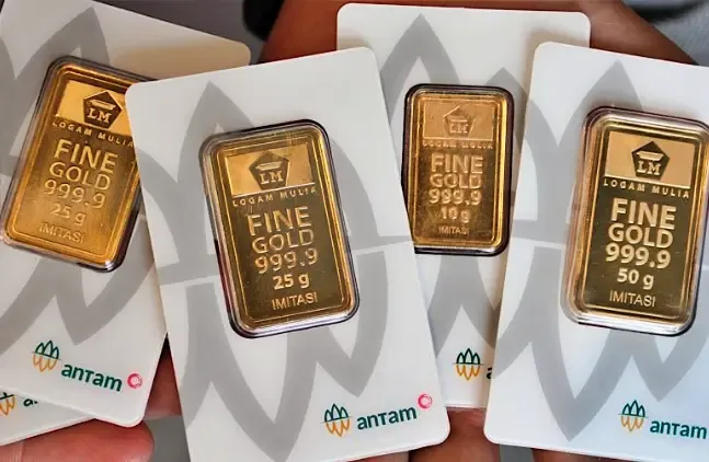 Harga Emas Antam Terpuruk, Turun Rp65 Ribu Dalam Tiga Hari