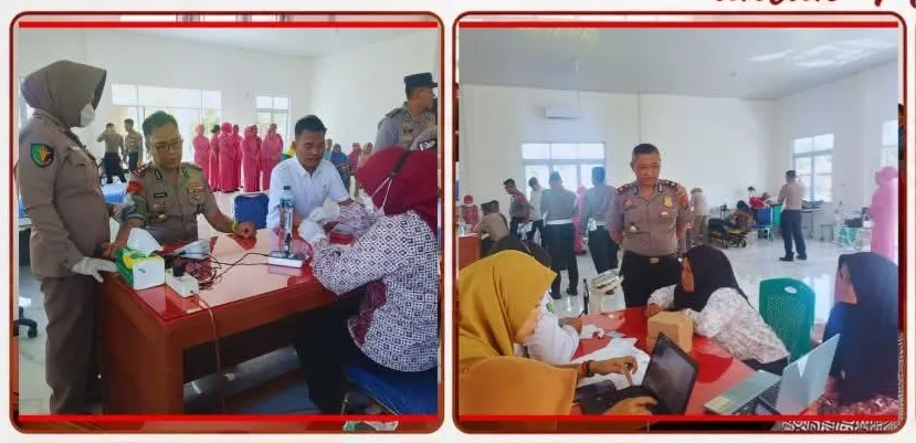 Bakti Kesehatan HUT ke-80 Bhayangkara, Polres Palas Gelar Donor Darah dan Cek Kesehatan Gratis