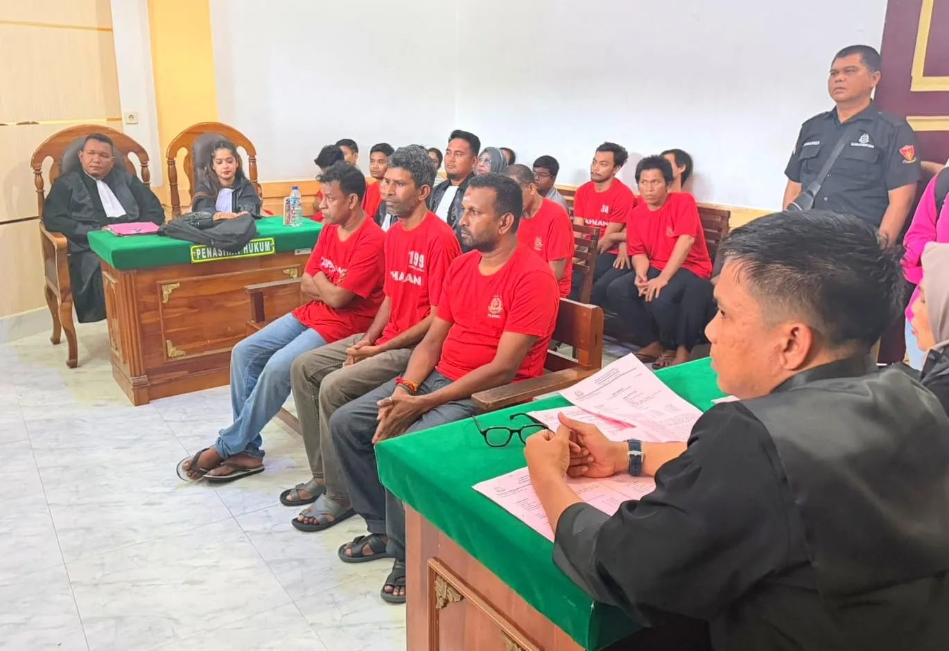 Tiga WNA Sri Lanka Selundupkan Manusia ke Prancis Diadili di PN Medan