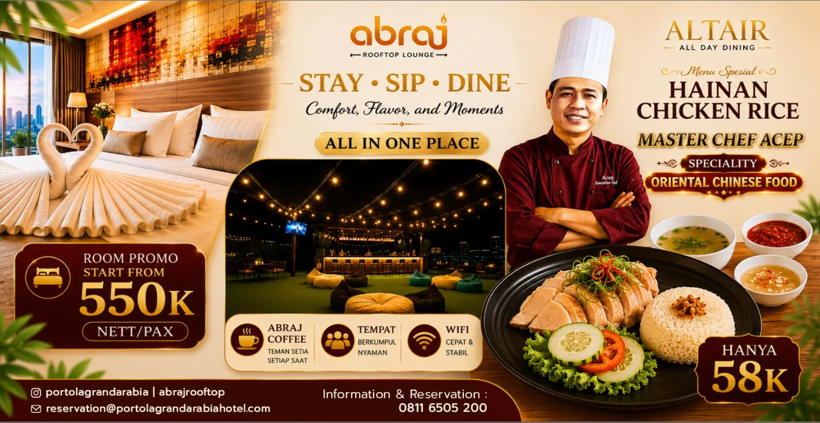 Hadirkan Master Chef Spesialis Oriental Chinese Food, Portola Grand Arabia Hotel Banda Aceh Tawarkan Promo Menarik