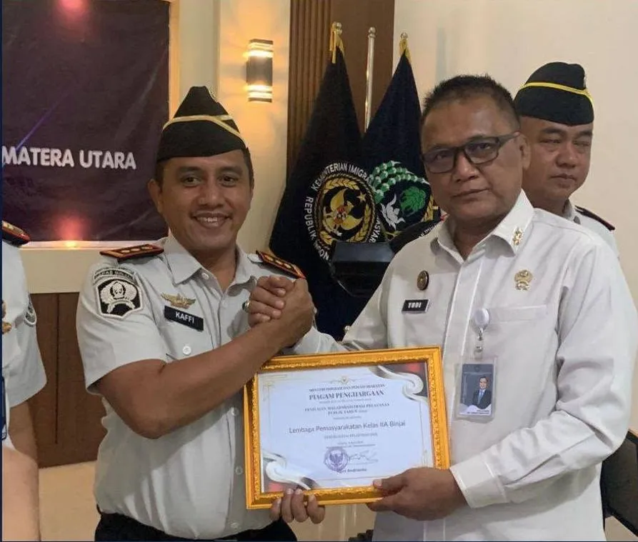 Mengubah Pelayanan Menjadi Kepercayaan, Lapas Binjai Raih Predikat Baik