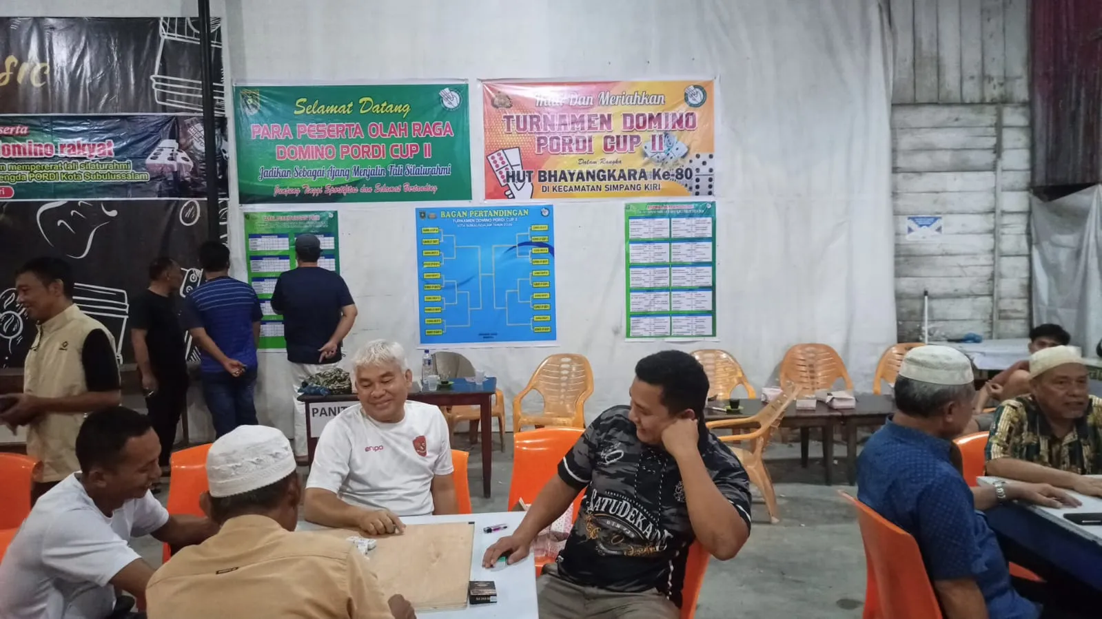 Semarak HUT ke-80 Bhayangkara, Polsek Simpang Kiri Gelar Turnamen Domino