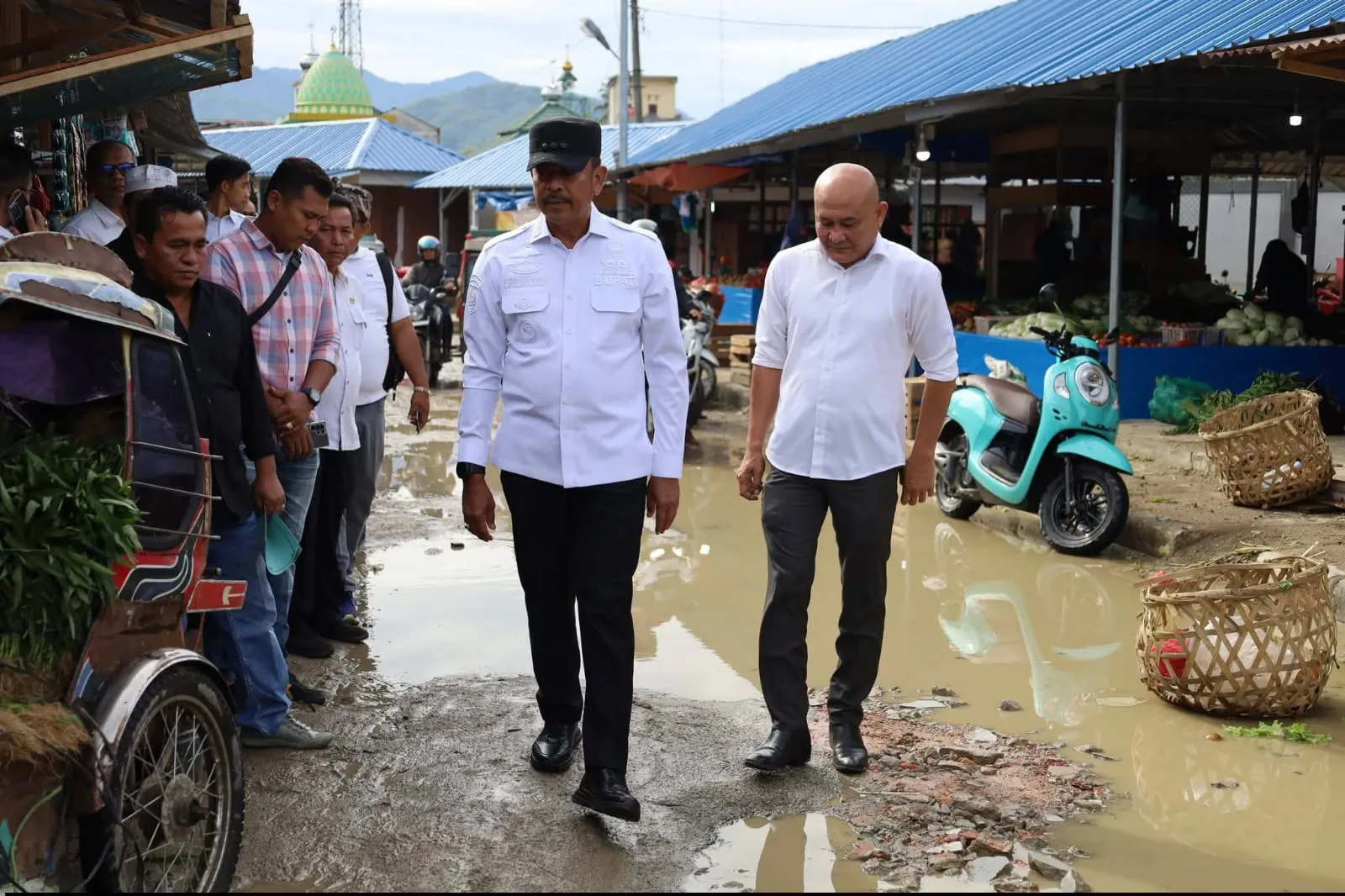 Bupati Madina Pastikan Penataan Pasar Baru Panyabungan Berlanjut