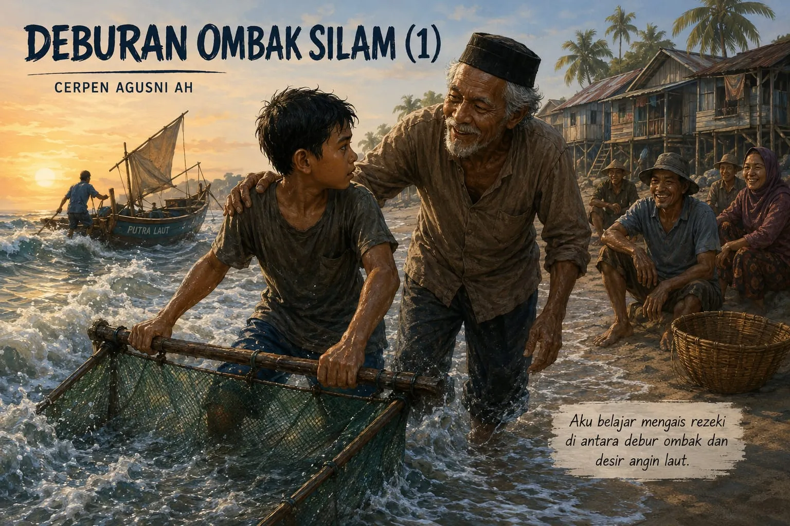 DEBURAN OMBAK SILAM (1) CERPEN AGUSNI AH
