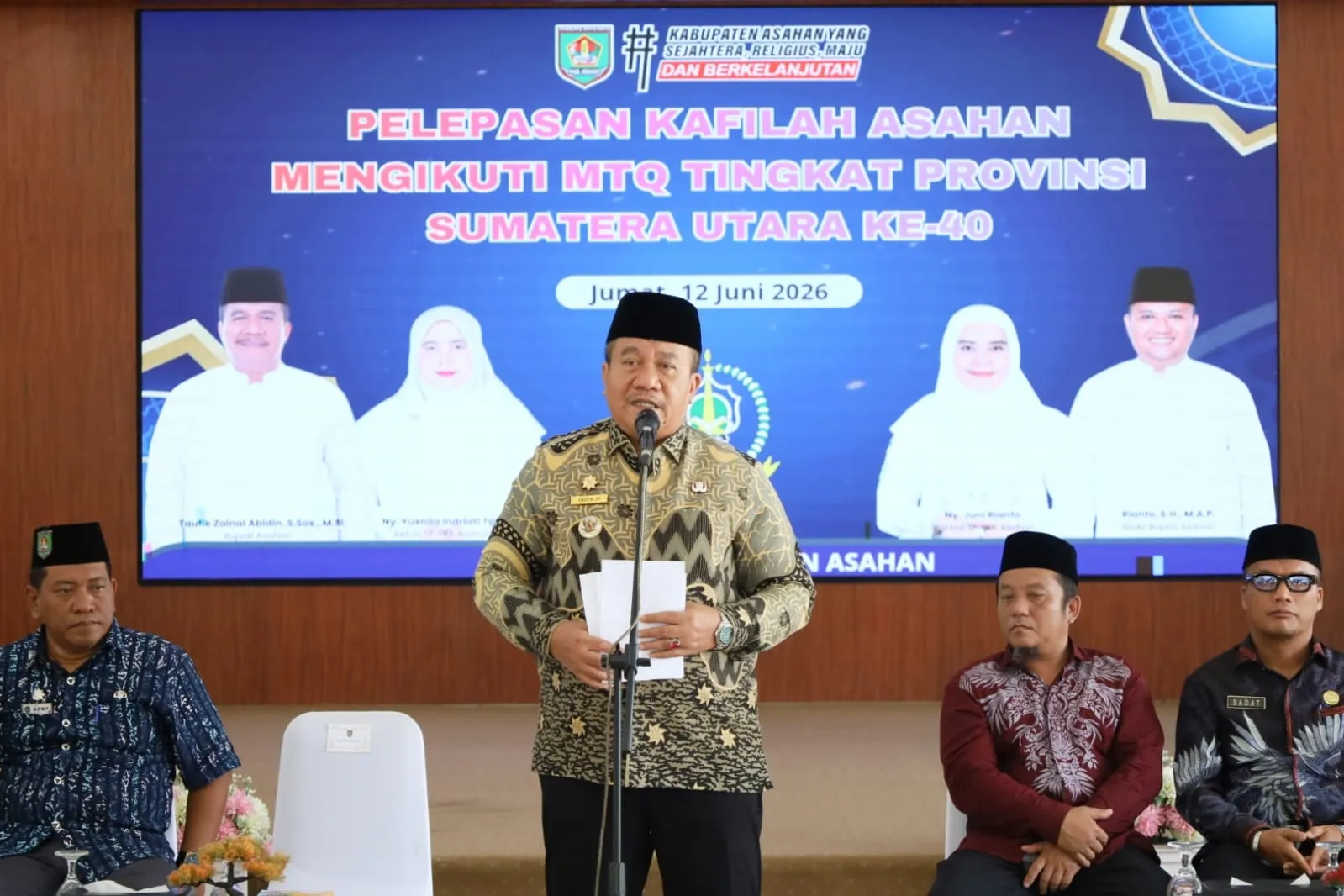 Bupati Asahan Lepas 60 Orang Kafilah Ikuti MTQ Provinsi Sumut ke-40