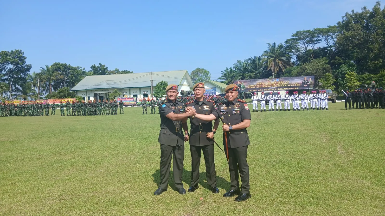 Sertijab Danyon Arhanud II/WBY, Letkol Arh Ronald G Simatupang Gantikan Letkol Arh Wahyu Hidayat