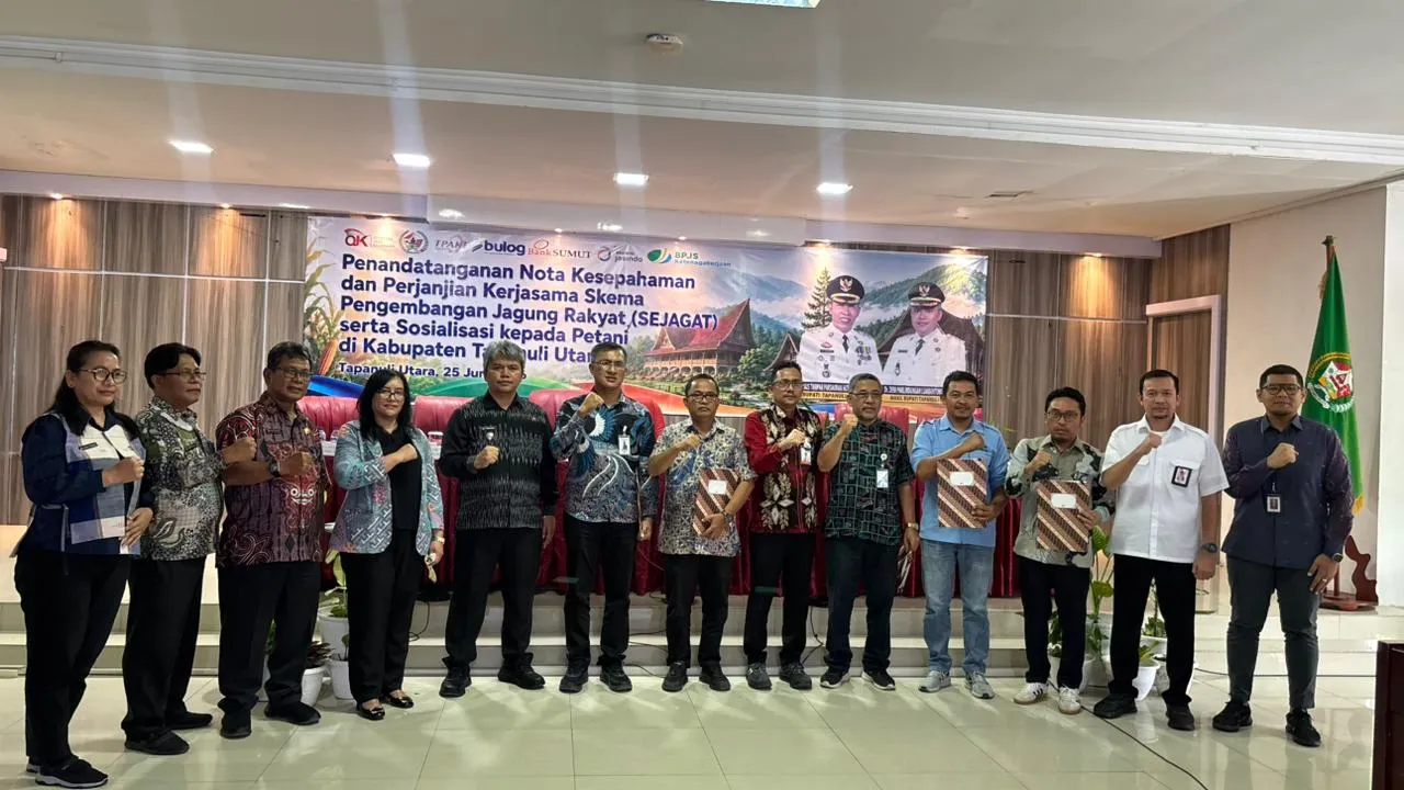 OJK Dorong Pengembangan Jagung Rakyat Di Tapanuli Utara Lewat Program SEJAGAT