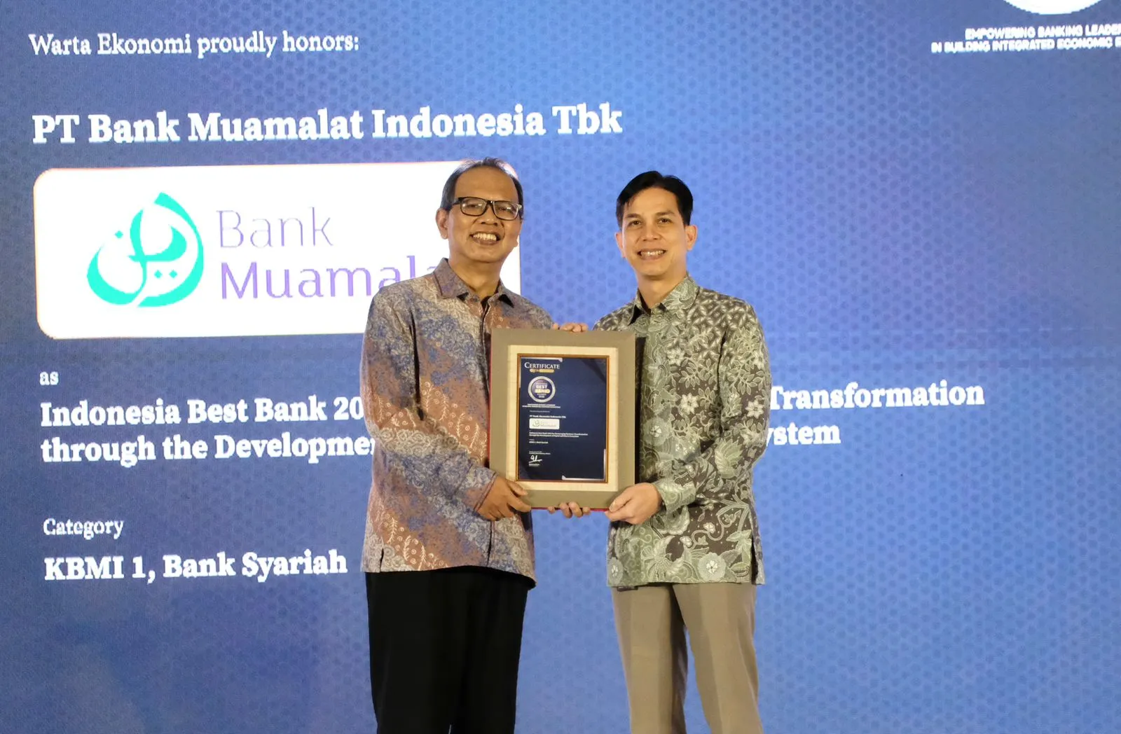 Bank Muamalat Raih Penghargaan Indonesia Best Bank 2026