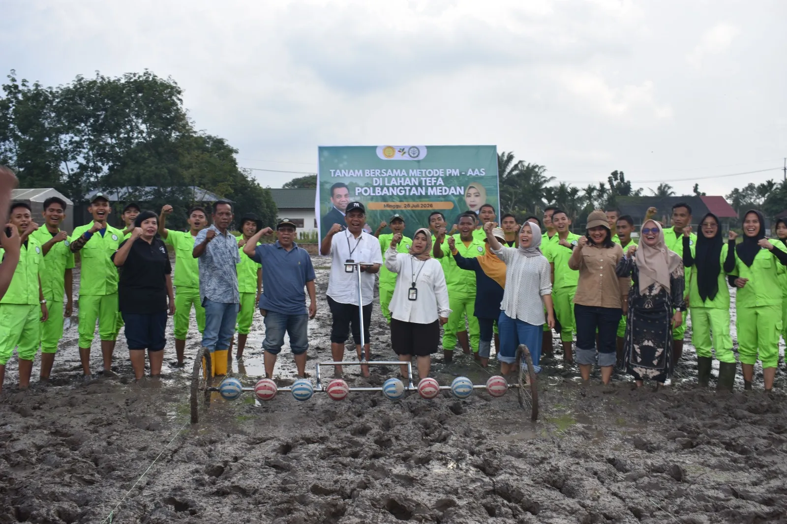 Perkuat Ketahanan Pangan, Polbangtan Medan Tanam Padi Gogo