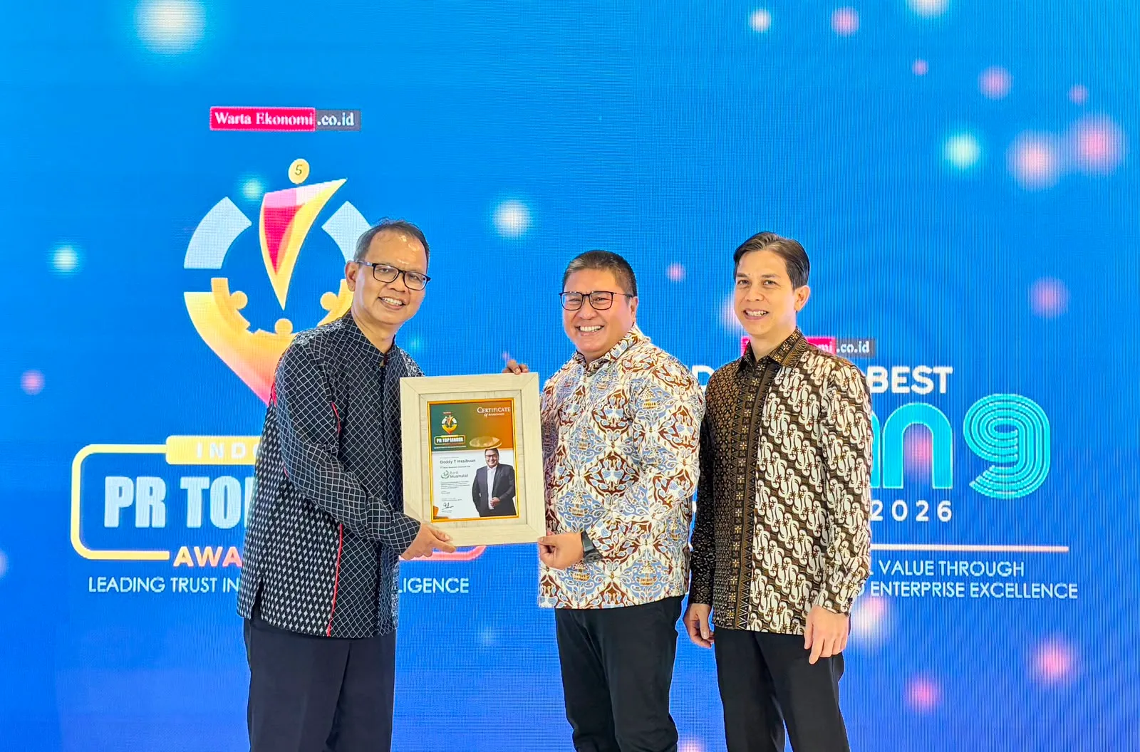 Bank Muamalat Raih Penghargaan Indonesia Public Relations Top Leader 2026