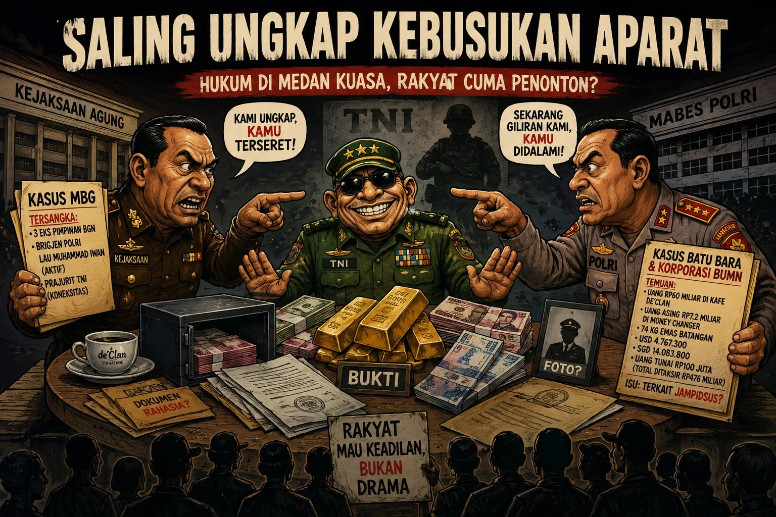 Saling Ungkap Kebusukan Aparat