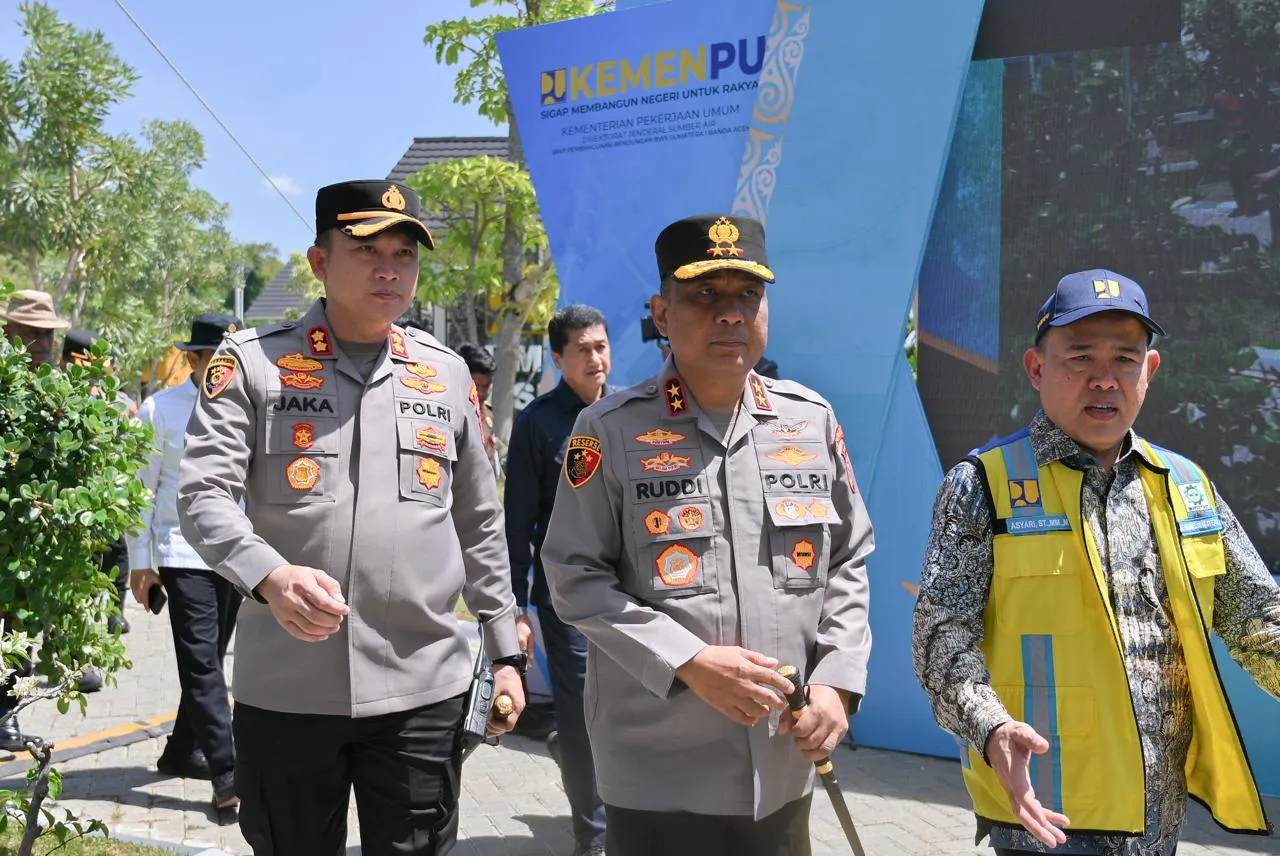 Polres Pidie Amankan Peresmian Bendungan Rukoh