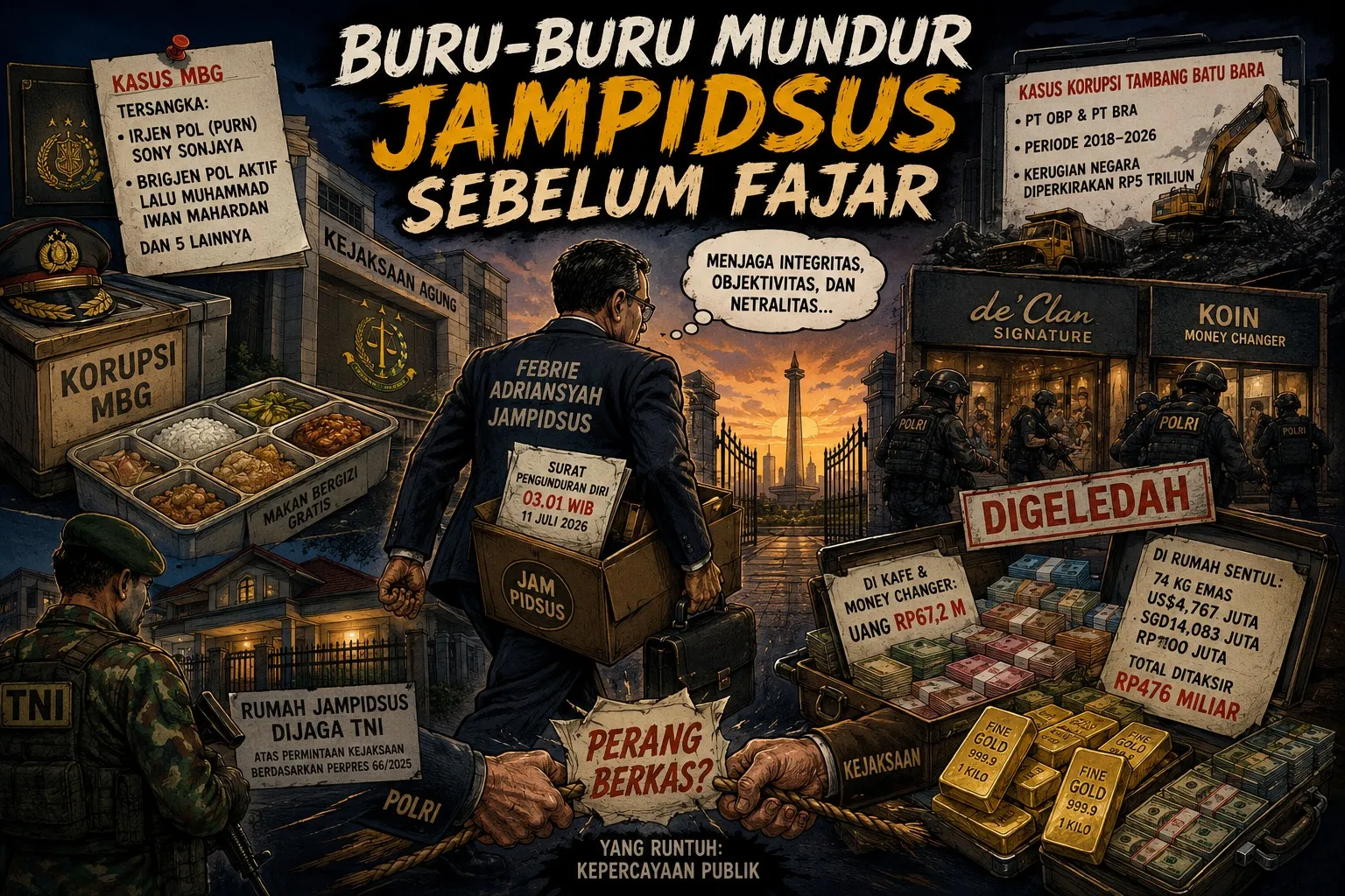 Buru-buru Mundur Jampidsus Sebelum Fajar