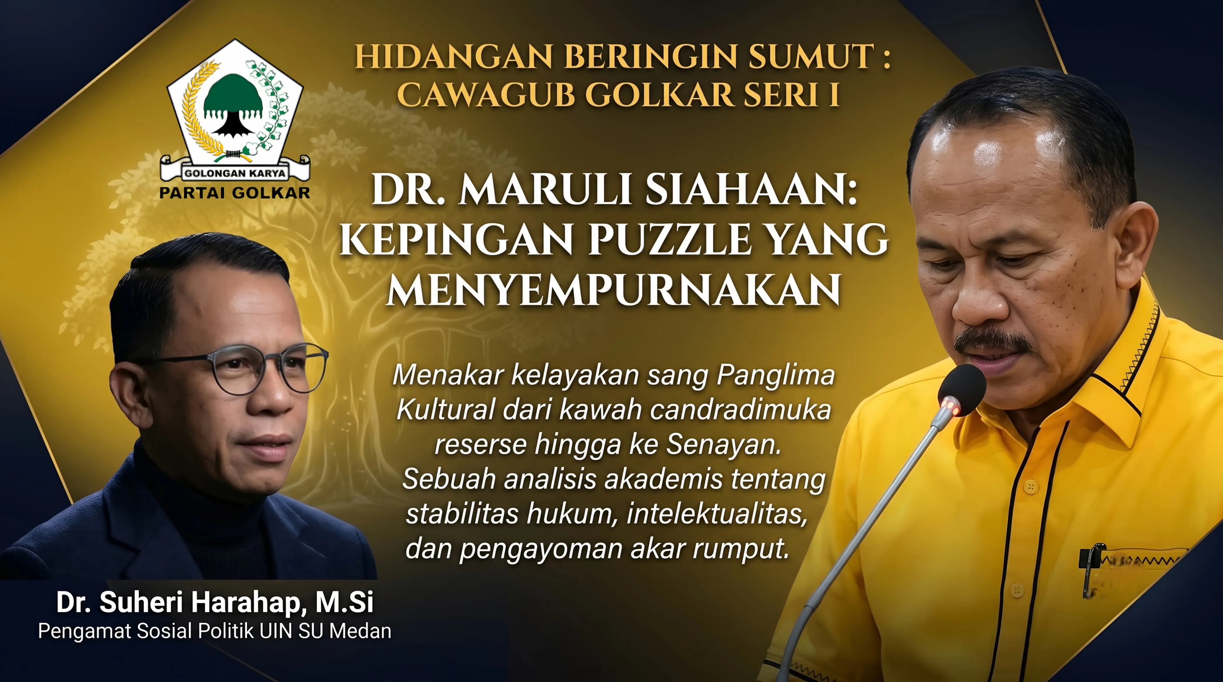 Hidangan Beringin Sumut: Cawagub Golkar seri I: Maruli Siahaan