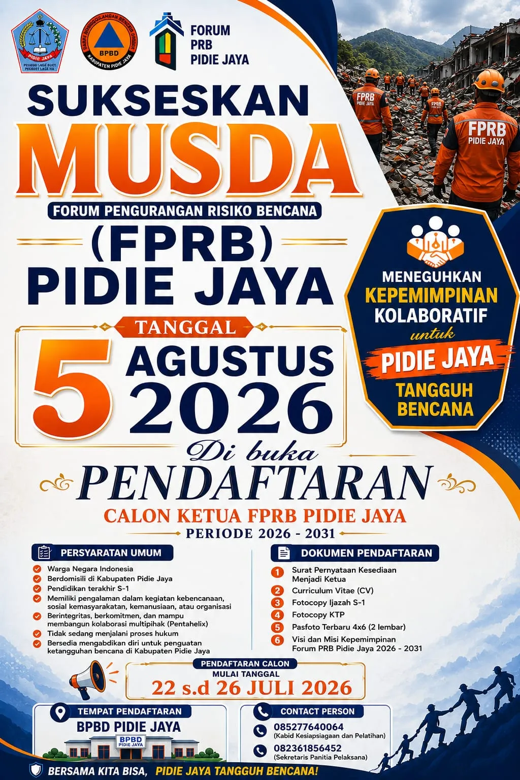 FPRB Pidie Jaya Siap Gelar Musda