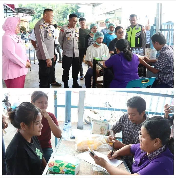 Wakapolres Sibolga Awasi Langsung Tes Urine Berkala di SPPG, 50 Peserta Negatif Narkoba