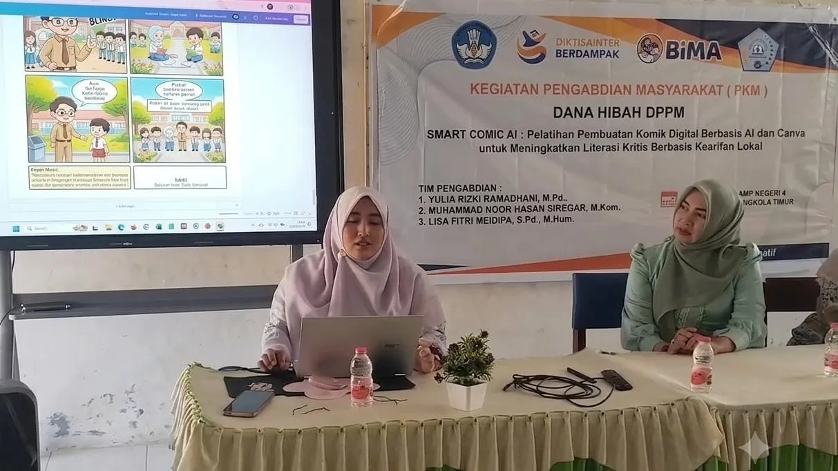 Dosen UGN Sidimpuan Gelar PKM Smart Comic AI di Tapsel