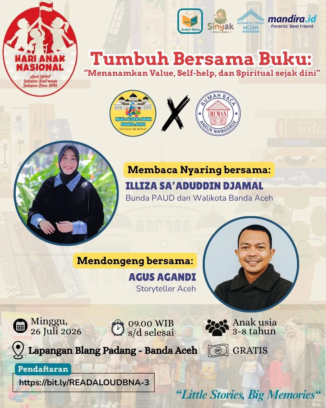 Semarakkan HAN 2026, Komunitas Read Aloud Anak Banda Aceh dan Ruman Aceh Gelar Rangkaian Kegiatan Bersama