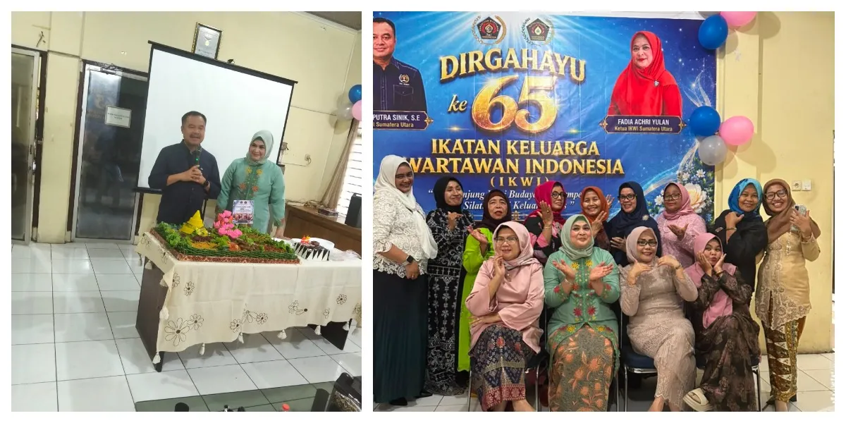 Peringati HUT ke-65, IKWI Sumut Zoom Bersama PWI Pusat; Farianda Ajak Dukung Profesionalisme Wartawan