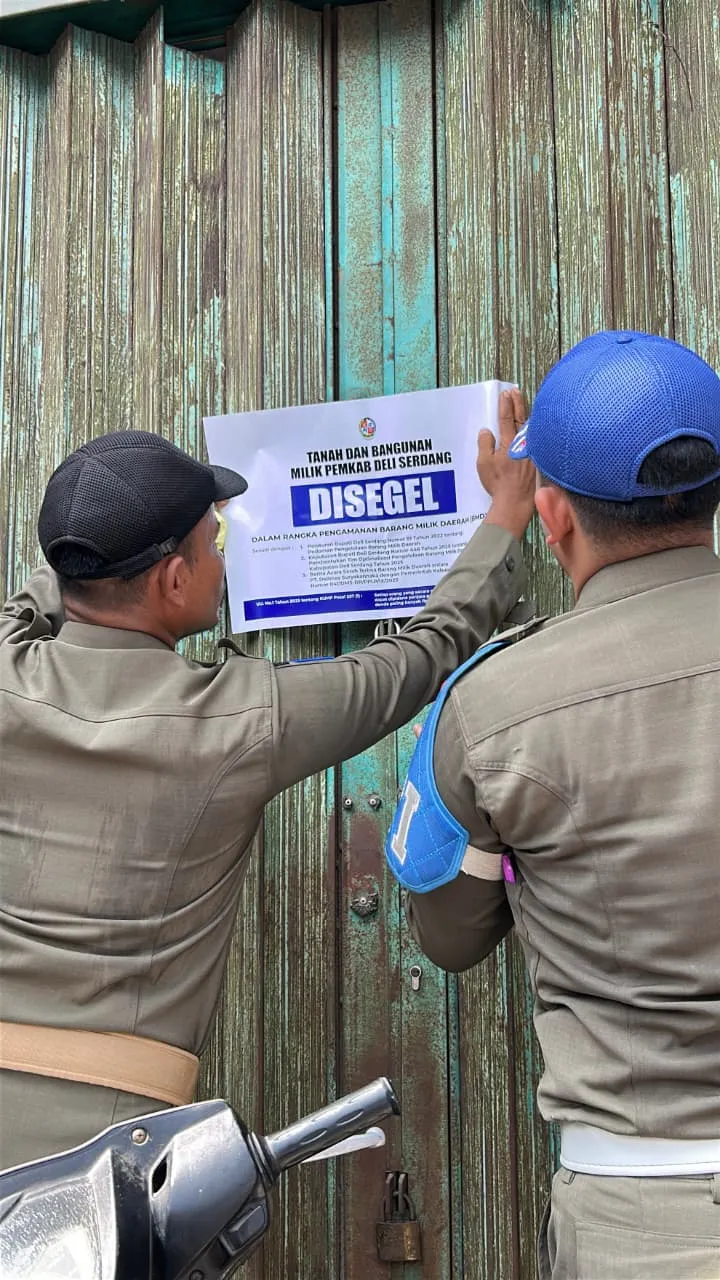 Pemkab Deliserdang Segel 33 Ruko di Eks Delimas, Penghuni Sepakat Beralih ke Sistem Sewa
