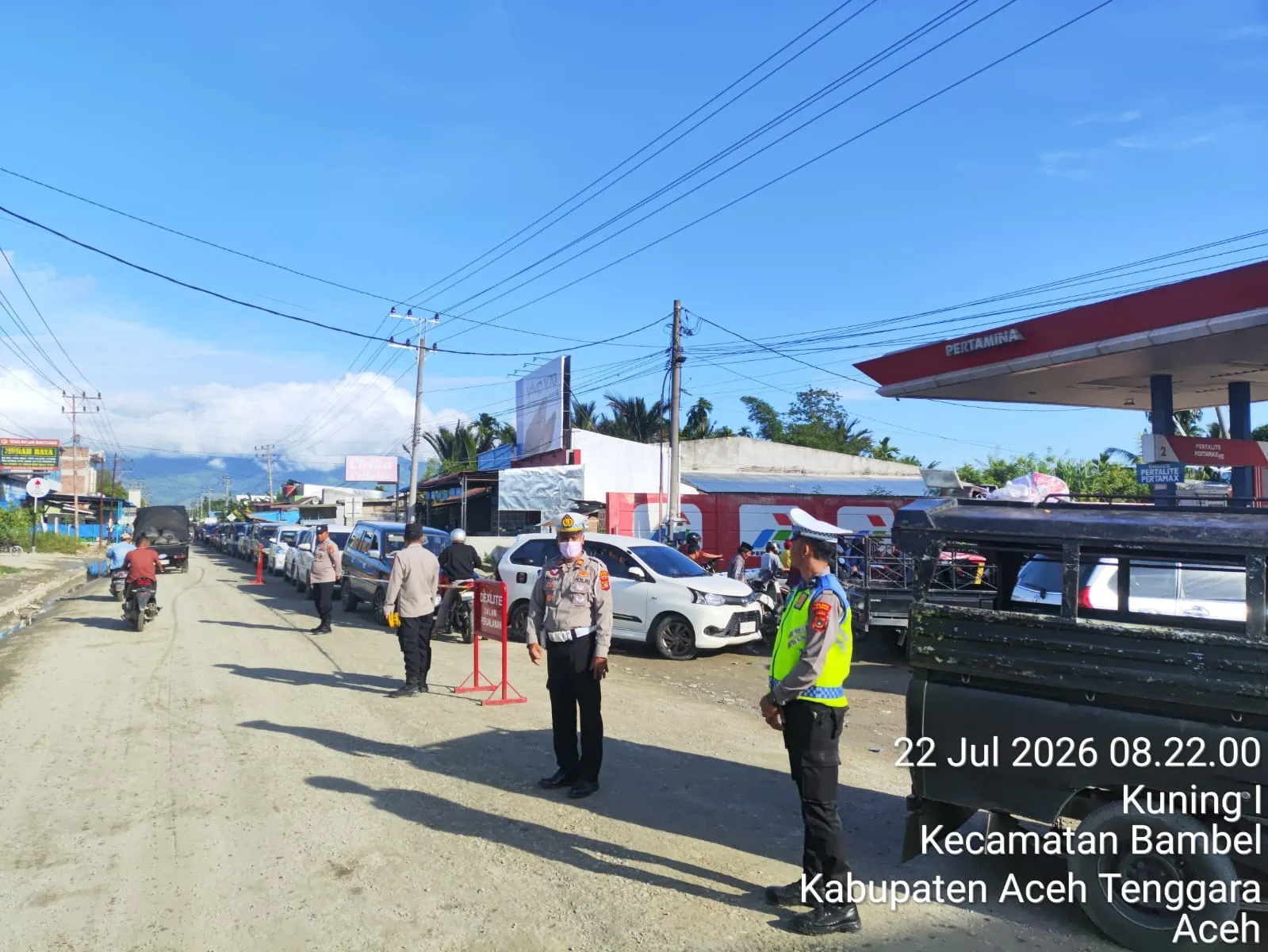 Memastikan Tepat Sasaran dan Tertib, Polres Agara Kawal Pengisian BBM Subsidi