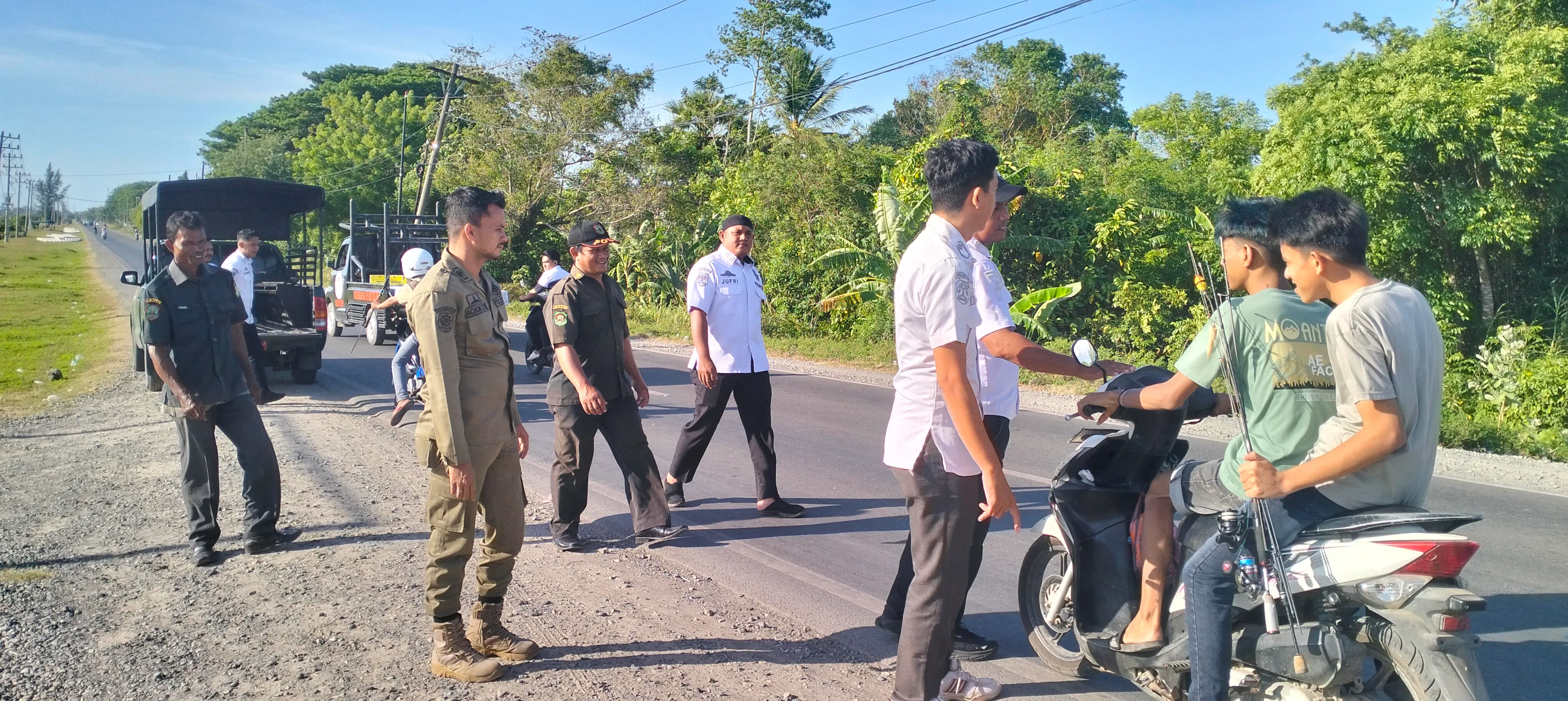 Respons Laporan Warga, Satpol PP dan WH Aceh Besar Gelar Patroli Syariat di Kawasan Cot Iri