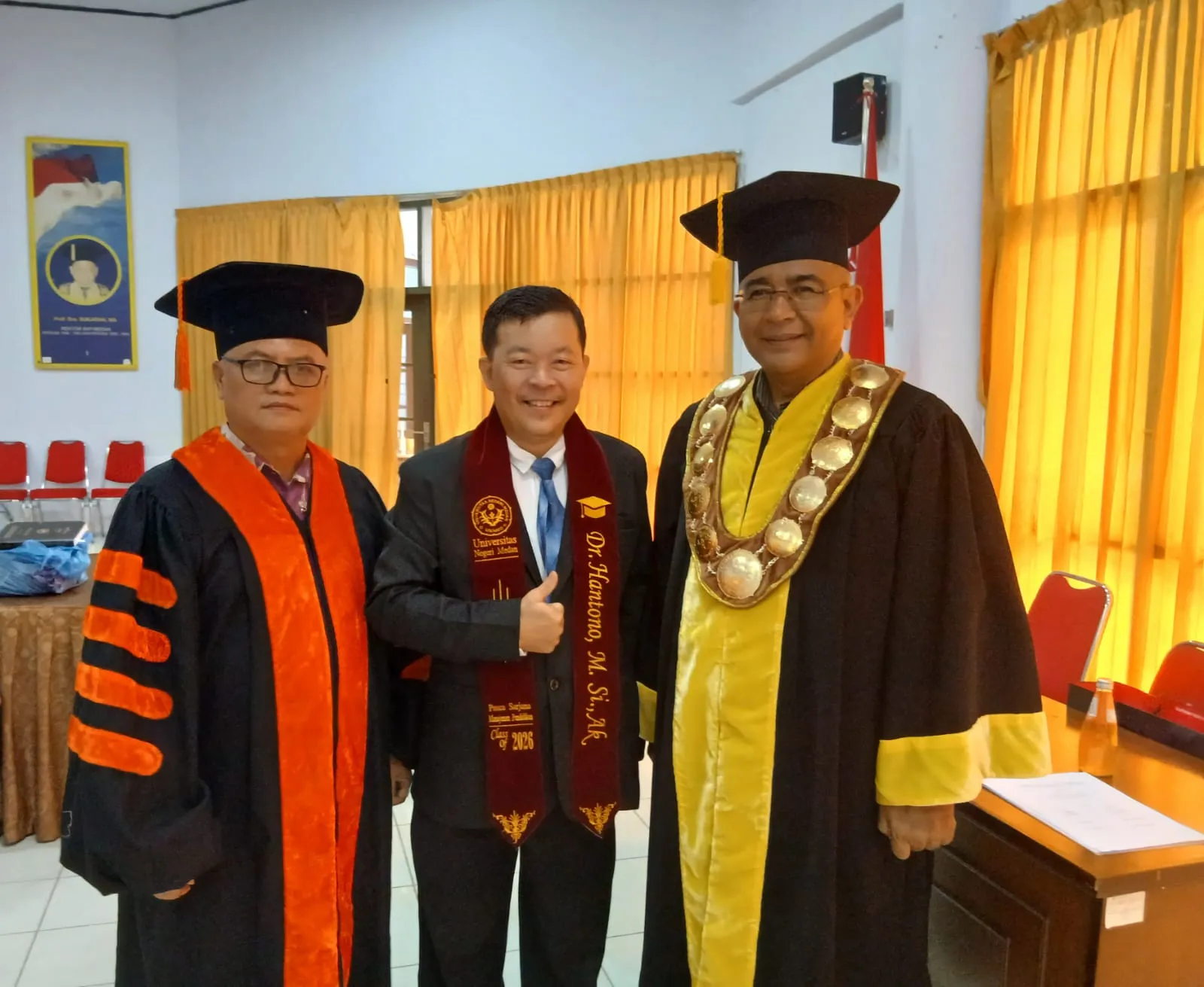 Hantono Raih Gelar Doktor di Unimed, Usung Model Good University Governance Tingkatkan Layanan Akademik PTS