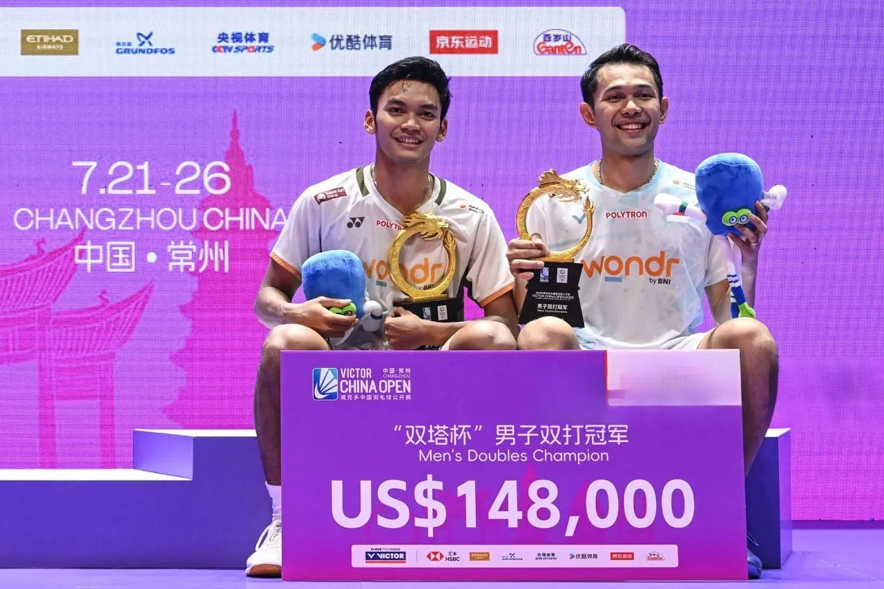 Sukses Pasangan Muhammad Shohibul Fikri/Fajar Alfian Menjadi Juara China Open 2026