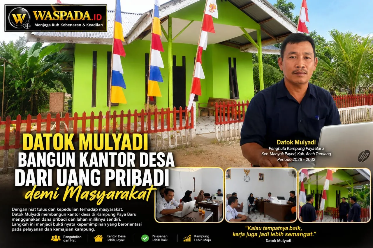 Datok Mulyadi Bangun Kantor Desa dari Uang Pribadi demi Masyarakat