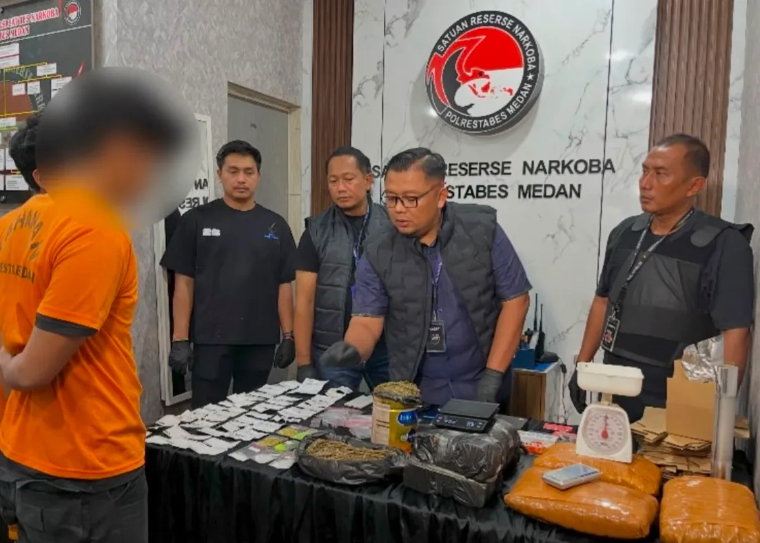 Modus Kirim Paket Jasa Ekspedisi, Polrestabes Medan Gulung Bandar Narkoba Lintas Pulau