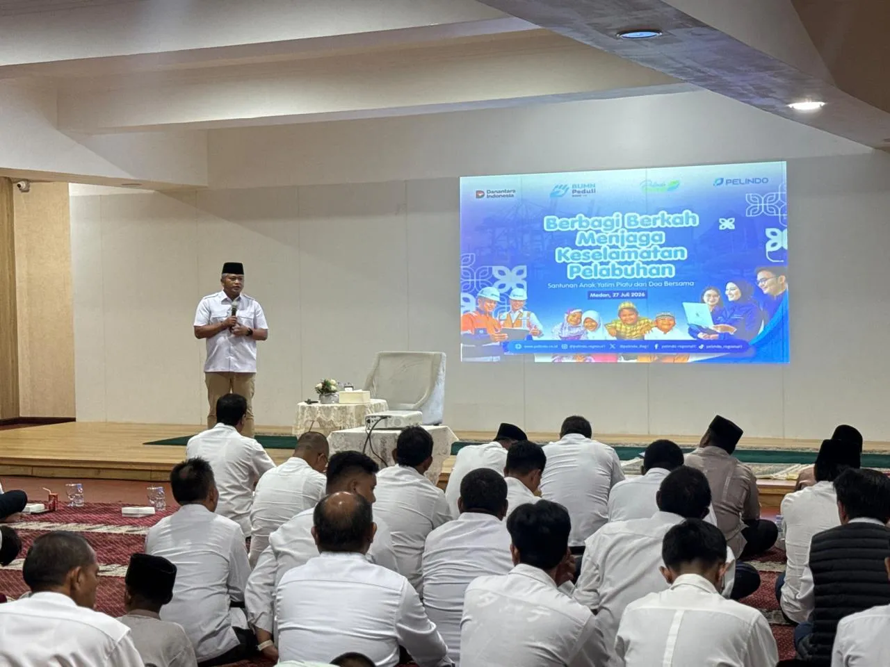 Pelindo Regional 1 Gelar Pengajian, Doa Bersama, dan Santunan Anak Yatim Piatu