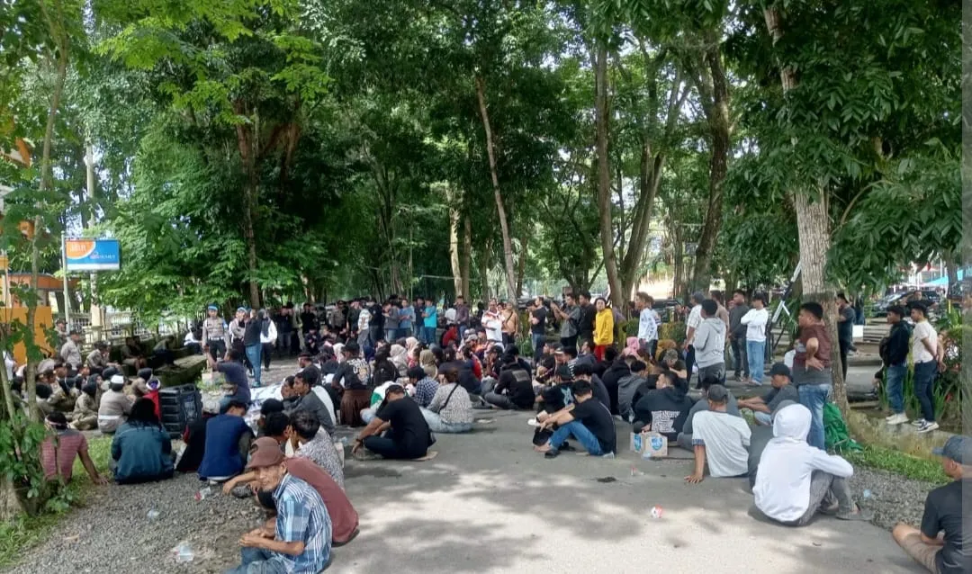 Masyarakat dan Aliansi Mahasiswa Sumut Tuntut Pemkab Langkat Netral Dalam Penutupan THM