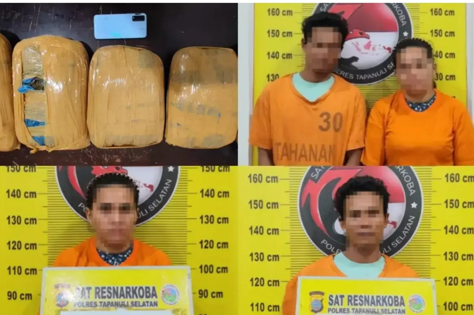 Sejoli Ini Ditangkap Gegara 5 Kg Ganja Dari Madina