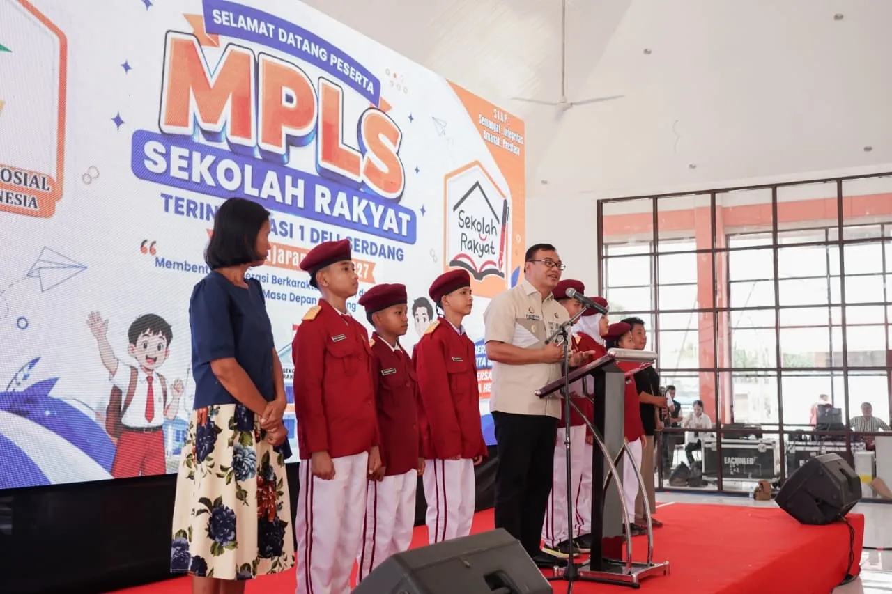 Bupati Buka MPLS Sekolah Rakyat Terintegrasi 1 Deliserdang, 419 Siswa Mulai Masuk Asrama