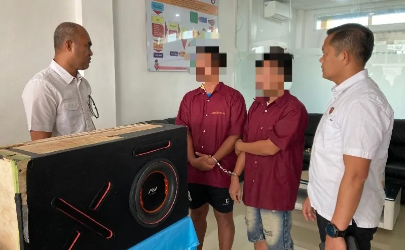 Modus Baru, 25 Kg SS Diselundupkan Dalam Speaker Mobil, Dua Kurir Ditangkap